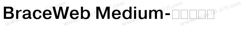 BraceWeb Medium字体转换